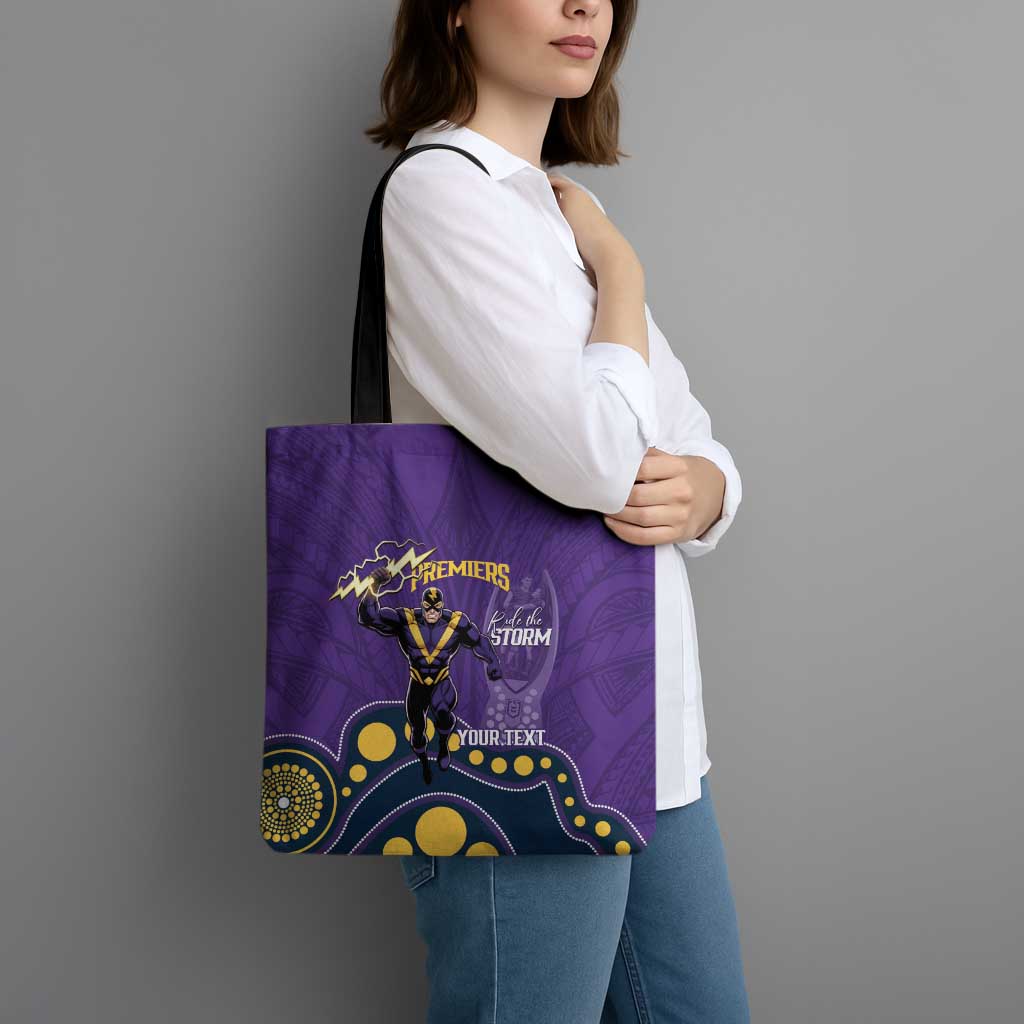 NRL Melbourne Rugby Custom Tote Bag Premiers Trophy Ride The Storm - Aussie Hoodie