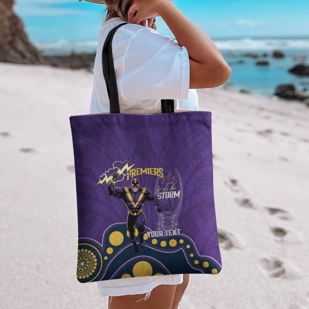 NRL Melbourne Rugby Custom Tote Bag Premiers Trophy Ride The Storm - Aussie Hoodie