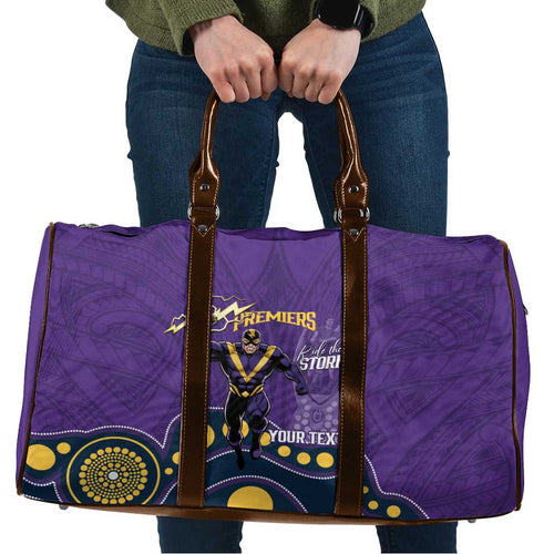 NRL Melbourne Rugby Custom Travel Bag Premiers Trophy Ride The Storm - Aussie Hoodie