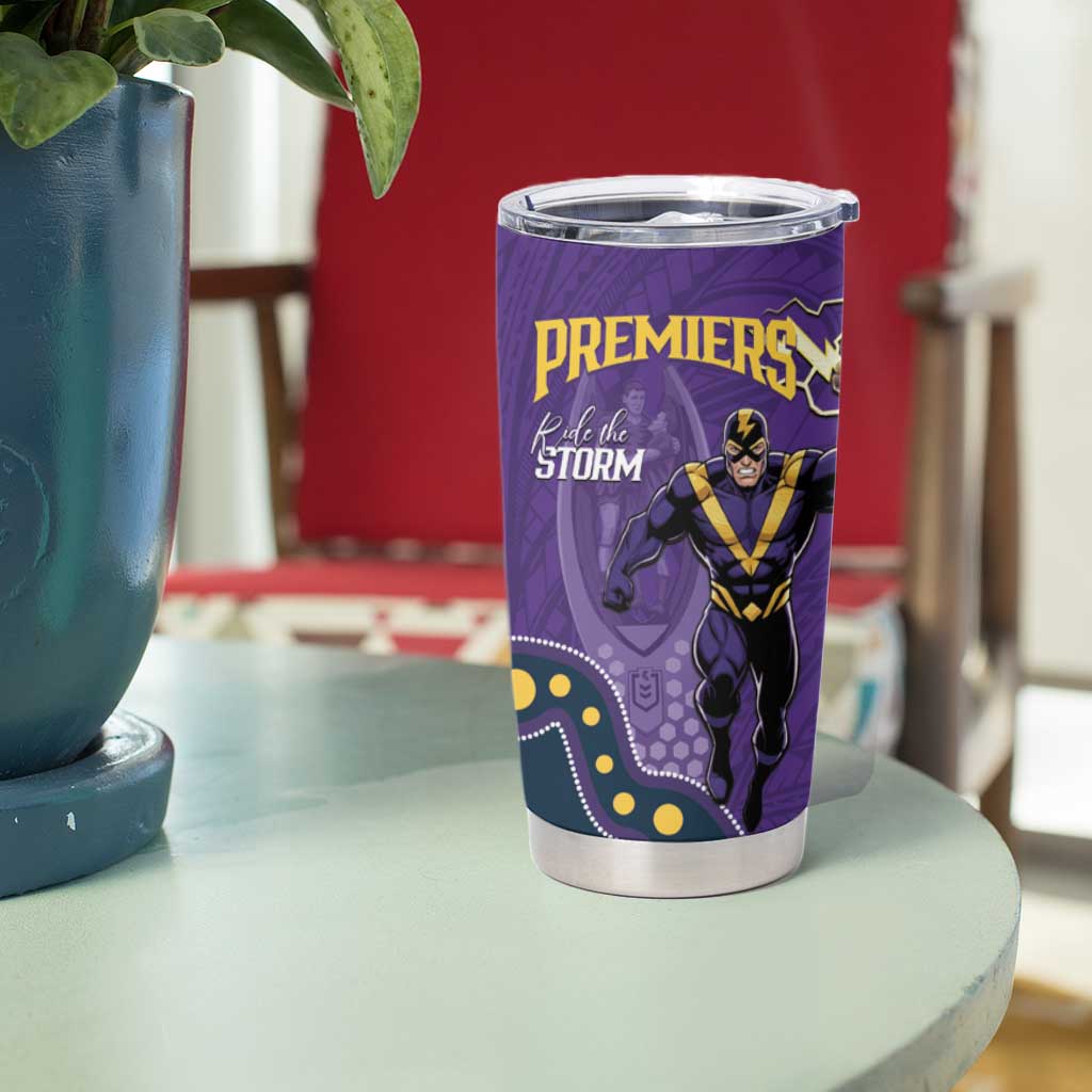 NRL Melbourne Rugby Custom Tumbler Cup Premiers Trophy Ride The Storm - Aussie Hoodie