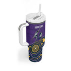 NRL Melbourne Rugby Custom Tumbler With Handle Premiers Trophy Ride The Storm - Aussie Hoodie