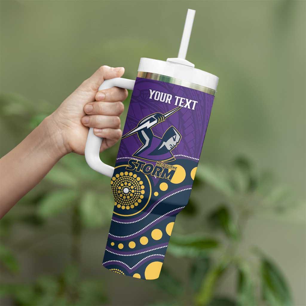 NRL Melbourne Rugby Custom Tumbler With Handle Premiers Trophy Ride The Storm - Aussie Hoodie