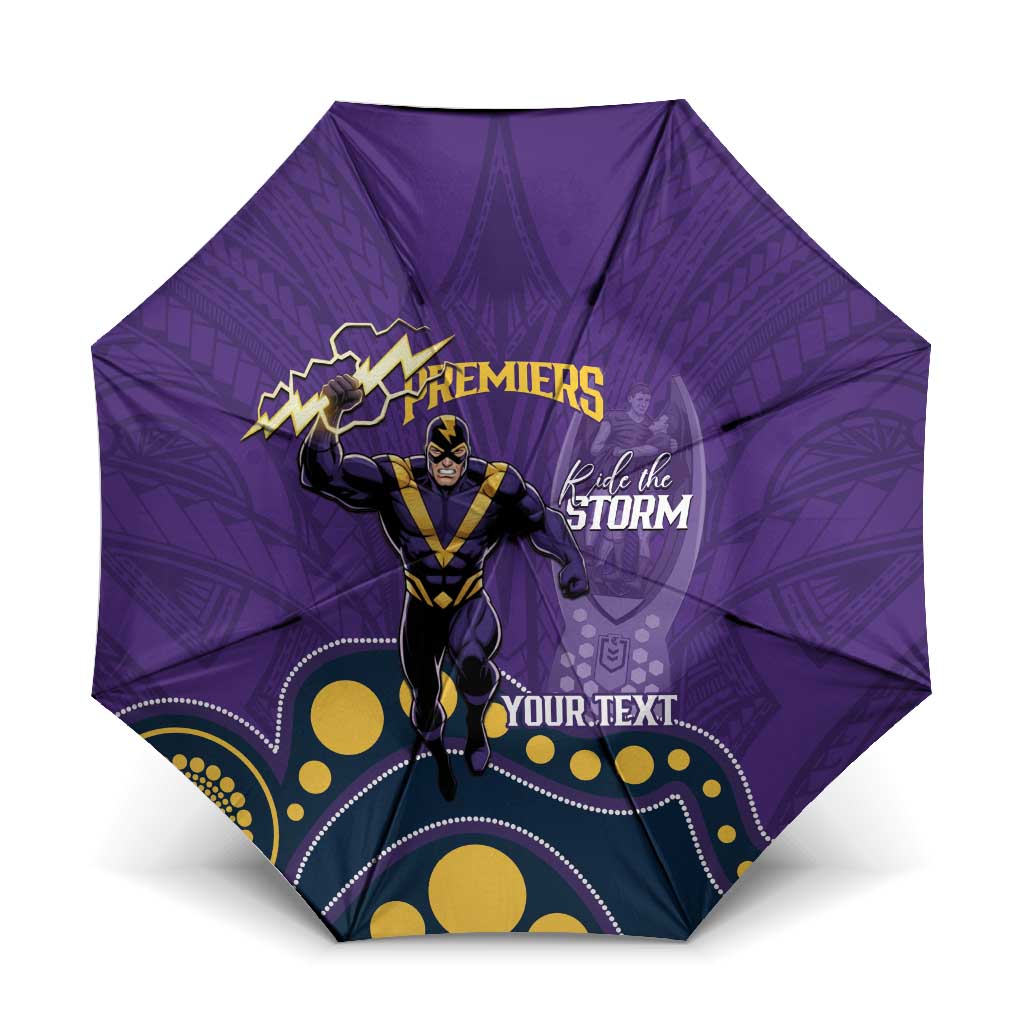 NRL Melbourne Rugby Custom Umbrella Premiers Trophy Ride The Storm - Aussie Hoodie