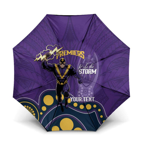 NRL Melbourne Rugby Custom Umbrella Premiers Trophy Ride The Storm - Aussie Hoodie