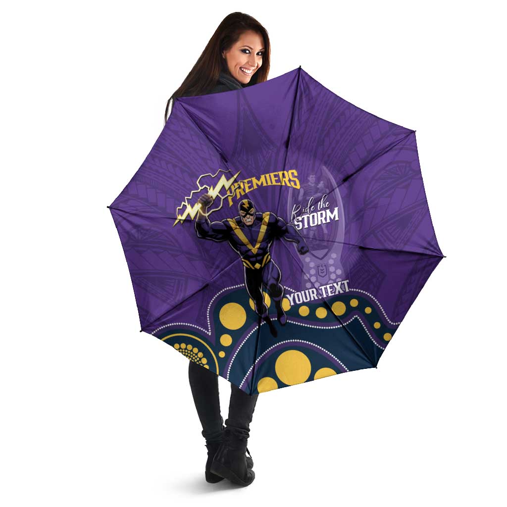 NRL Melbourne Rugby Custom Umbrella Premiers Trophy Ride The Storm - Aussie Hoodie