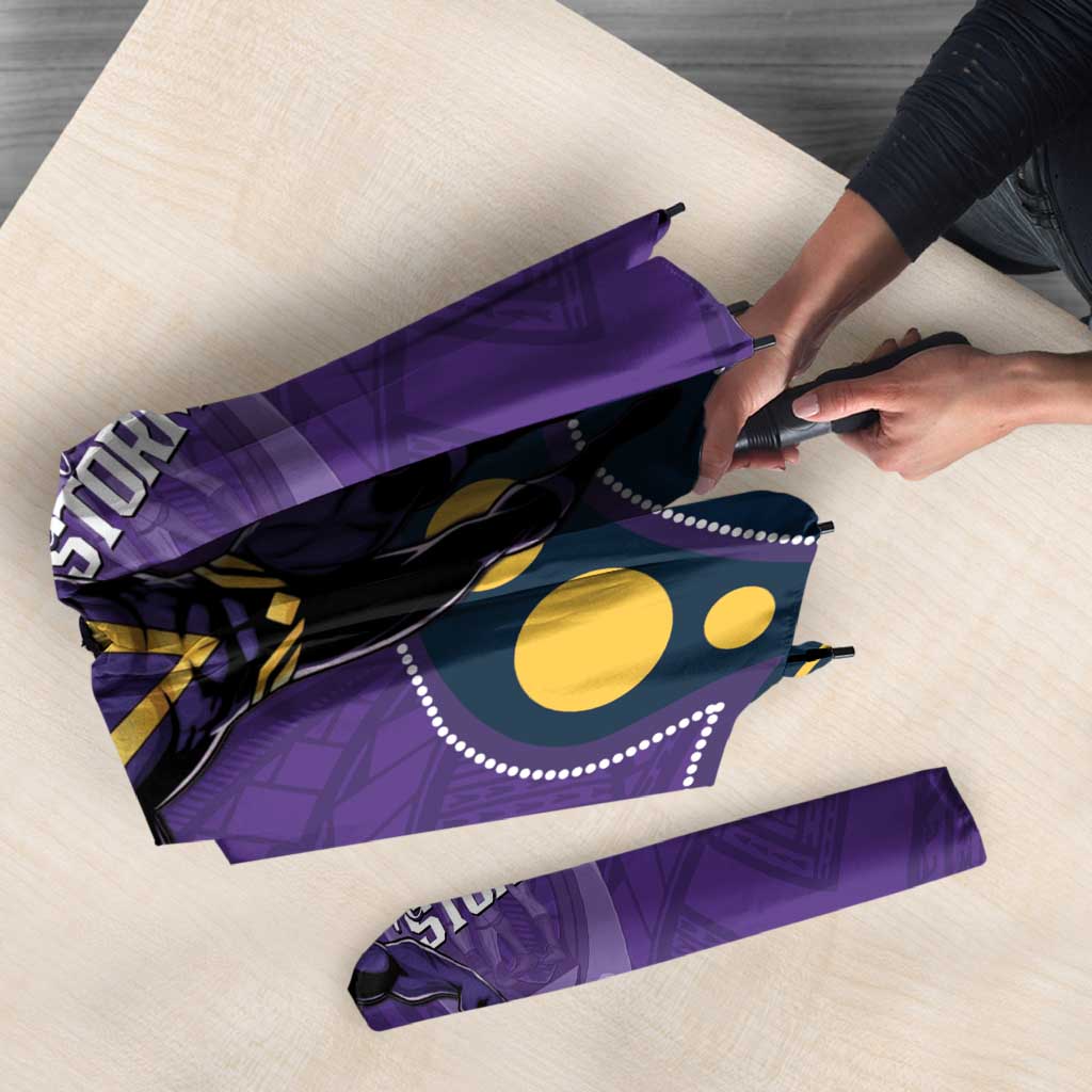 NRL Melbourne Rugby Custom Umbrella Premiers Trophy Ride The Storm - Aussie Hoodie