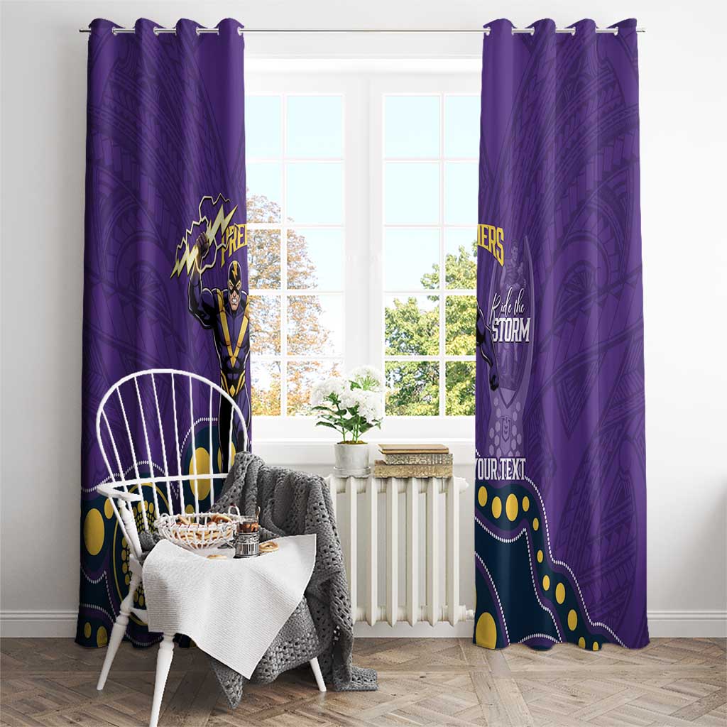 NRL Melbourne Rugby Custom Window Curtain Premiers Trophy Ride The Storm - Aussie Hoodie