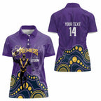 NRL Melbourne Rugby Custom Women Polo Shirt Premiers Trophy Ride The Storm - Aussie Hoodie