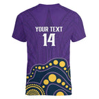 NRL Melbourne Rugby Custom Women V-Neck T-Shirt Premiers Trophy Ride The Storm - Aussie Hoodie