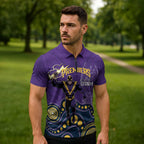 NRL Melbourne Rugby Custom Zipper Polo Shirt Premiers Trophy Ride The Storm - Aussie Hoodie