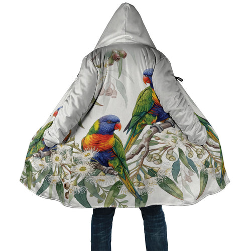Australia Rainbow Lorikeets White Eucalyptus Blossoms Cloak