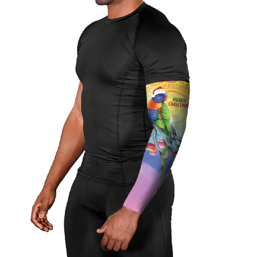 Rainbow Lorikeets Australia Christmas Arm Sleeves Eucalyptus Blossoms Aboriginal Art