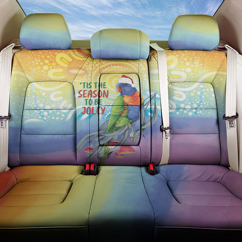 Rainbow Lorikeets Australia Christmas Back Car Seat Cover Eucalyptus Blossoms Aboriginal Art
