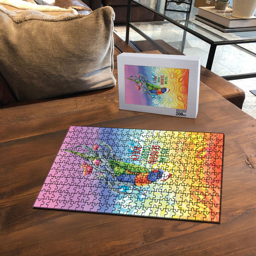 Rainbow Lorikeets Australia Christmas Puzzle Eucalyptus Blossoms Aboriginal Art