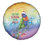 Rainbow Lorikeets Australia Christmas Spare Tire Cover Eucalyptus Blossoms Aboriginal Art