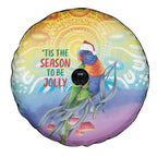 Rainbow Lorikeets Australia Christmas Spare Tire Cover Eucalyptus Blossoms Aboriginal Art