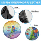 Rainbow Lorikeets Australia Christmas Spare Tire Cover Eucalyptus Blossoms Aboriginal Art