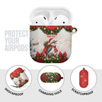 Personalised Kookaburra Australia Christmas AirPods Case Kooka-la-la-la-la Xmas Bows