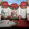 Personalised Kookaburra Australia Christmas Back Car Seat Cover Kooka-la-la-la-la Xmas Bows