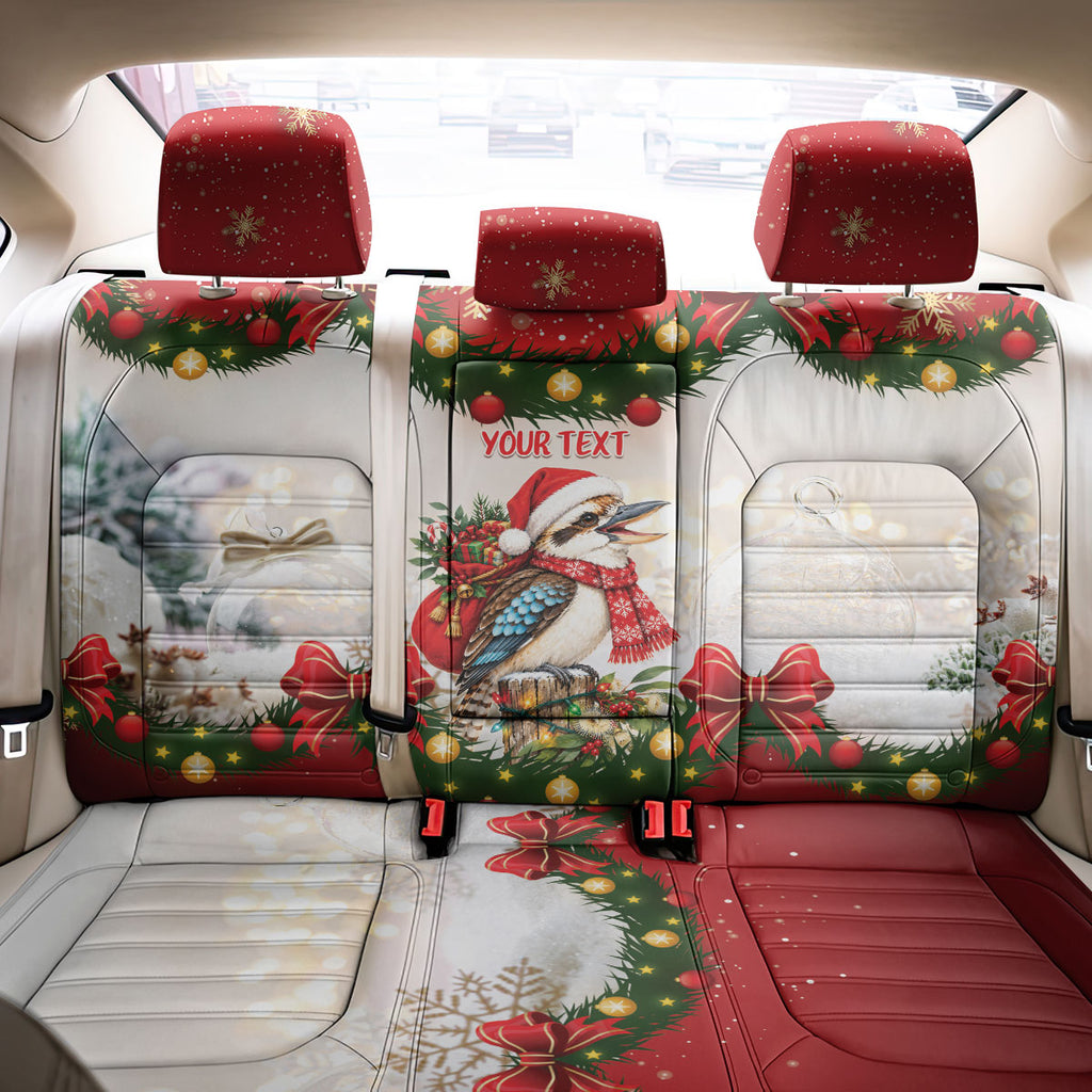 Personalised Kookaburra Australia Christmas Back Car Seat Cover Kooka-la-la-la-la Xmas Bows