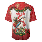 Personalised Kookaburra Australia Christmas Baseball Jersey Kooka-la-la-la-la Xmas Bows