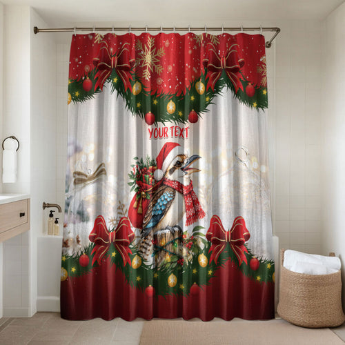 Personalised Kookaburra Australia Christmas Bathroom Set Kooka-la-la-la-la Xmas Bows