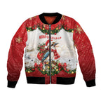 Personalised Kookaburra Australia Christmas Bomber Jacket Kooka-la-la-la-la Xmas Bows
