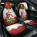 Personalised Kookaburra Australia Christmas Car Seat Cover Kooka-la-la-la-la Xmas Bows