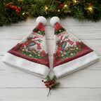 Personalised Kookaburra Australia Christmas Santa Hat Kooka-la-la-la-la Xmas Bows