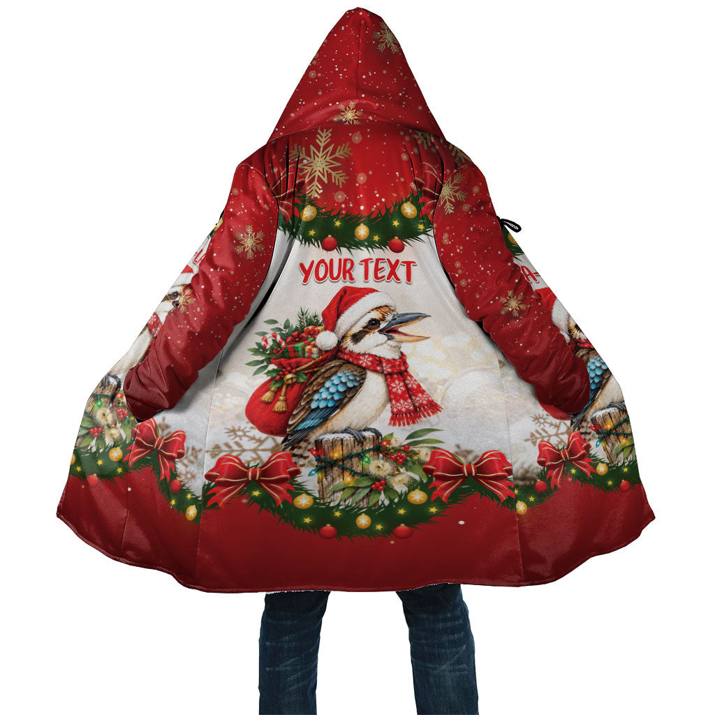 Personalised Kookaburra Australia Christmas Cloak Kooka-la-la-la-la Xmas Bows