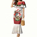 Personalised Kookaburra Australia Christmas Mermaid Dress Kooka-la-la-la-la Xmas Bows