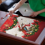 Personalised Kookaburra Australia Christmas Puzzle Kooka-la-la-la-la Xmas Bows