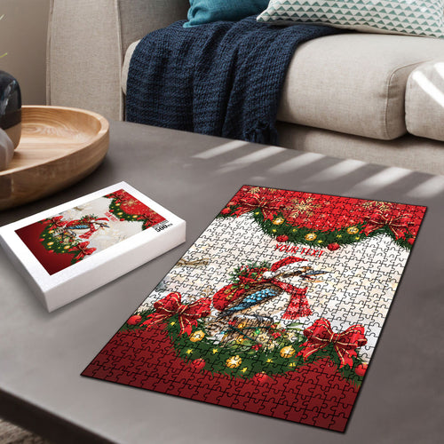 Personalised Kookaburra Australia Christmas Puzzle Kooka-la-la-la-la Xmas Bows