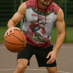 Personalised Kookaburra Australia Christmas Sleeveless Hoodie Kooka-la-la-la-la Xmas Bows