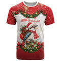 Personalised Kookaburra Australia Christmas T Shirt Kooka-la-la-la-la Xmas Bows
