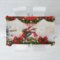 Personalised Kookaburra Australia Christmas Tablecloth Kooka-la-la-la-la Xmas Bows
