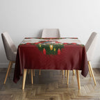 Personalised Kookaburra Australia Christmas Tablecloth Kooka-la-la-la-la Xmas Bows