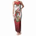 Personalised Kookaburra Australia Christmas Tank Maxi Dress Kooka-la-la-la-la Xmas Bows