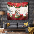 Personalised Kookaburra Australia Christmas Tapestry Kooka-la-la-la-la Xmas Bows