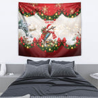 Personalised Kookaburra Australia Christmas Tapestry Kooka-la-la-la-la Xmas Bows