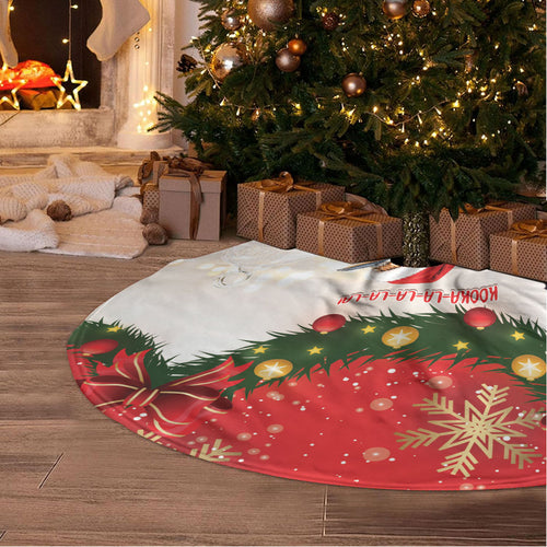 Kookaburra Australia Christmas Tree Skirt Kooka-la-la-la-la Xmas Bows