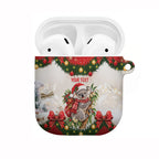 Personalised Koala Australia Christmas AirPods Case Koa-la-la-la-la Xmas Bows