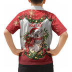 Personalised Koala Australia Christmas Kid Hawaiian Shirt Koa-la-la-la-la Xmas Bows