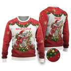 Personalised Koala Australia Christmas Ugly Christmas Sweater Koa-la-la-la-la Xmas Bows