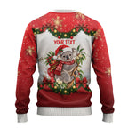 Personalised Koala Australia Christmas Ugly Christmas Sweater Koa-la-la-la-la Xmas Bows