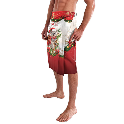 Personalised Koala Australia Christmas Lavalava Koa-la-la-la-la Xmas Bows