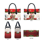 Personalised Koala Australia Christmas Leather Bag Koa-la-la-la-la Xmas Bows