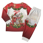 Personalised Koala Australia Christmas Pajama Set Koa-la-la-la-la Xmas Bows