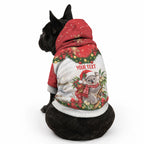 Personalised Koala Australia Christmas Pet Hoodie Koa-la-la-la-la Xmas Bows