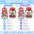 Personalised Koala Australia Christmas Pet Hoodie Koa-la-la-la-la Xmas Bows